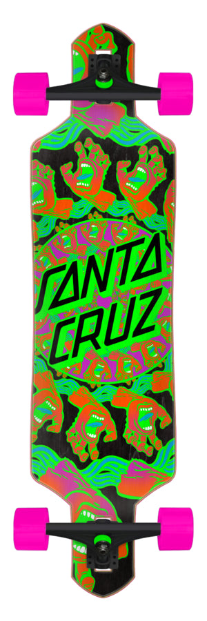Santa Cruz Mandala Hand 9.0in x 36in Drop Thru Cruzer - Invisible Board Shop