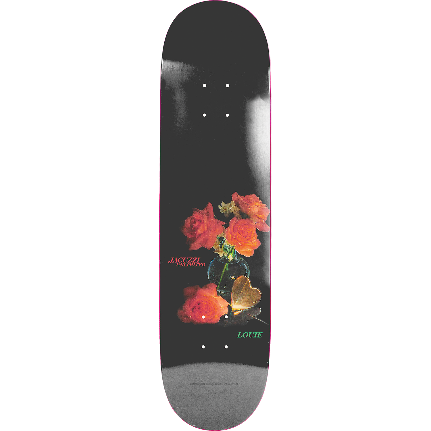 Jacuzzi Unlimited Skateboards Louie Barletta Roses Skateboard Deck 8.25