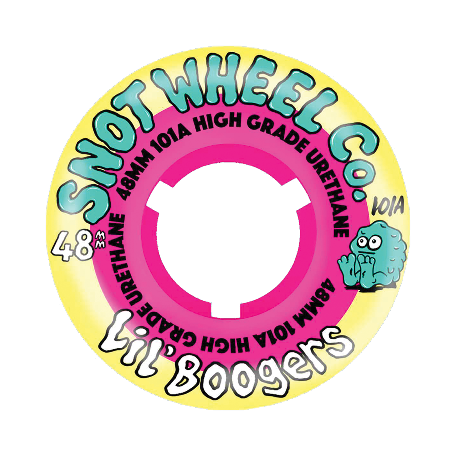 Snot LIL Boogers Swirls 48MM 101A PINK/YEL - Invisible Board Shop