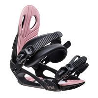 Roxy Viva Women's Snowboard Bindings 22/23 - Black - S/M - Invisible Board Shop