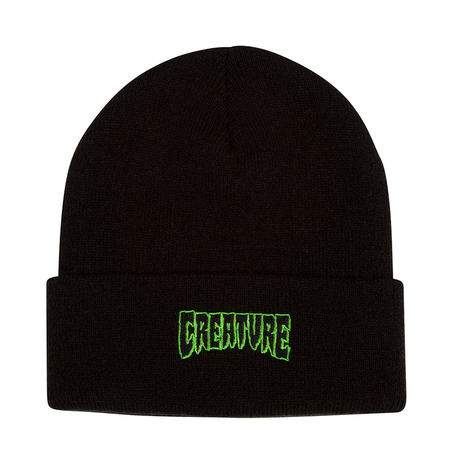 Creature Logo Mesh Trucker Unstructured Hat Black OS Unisex - Invisible Board Shop