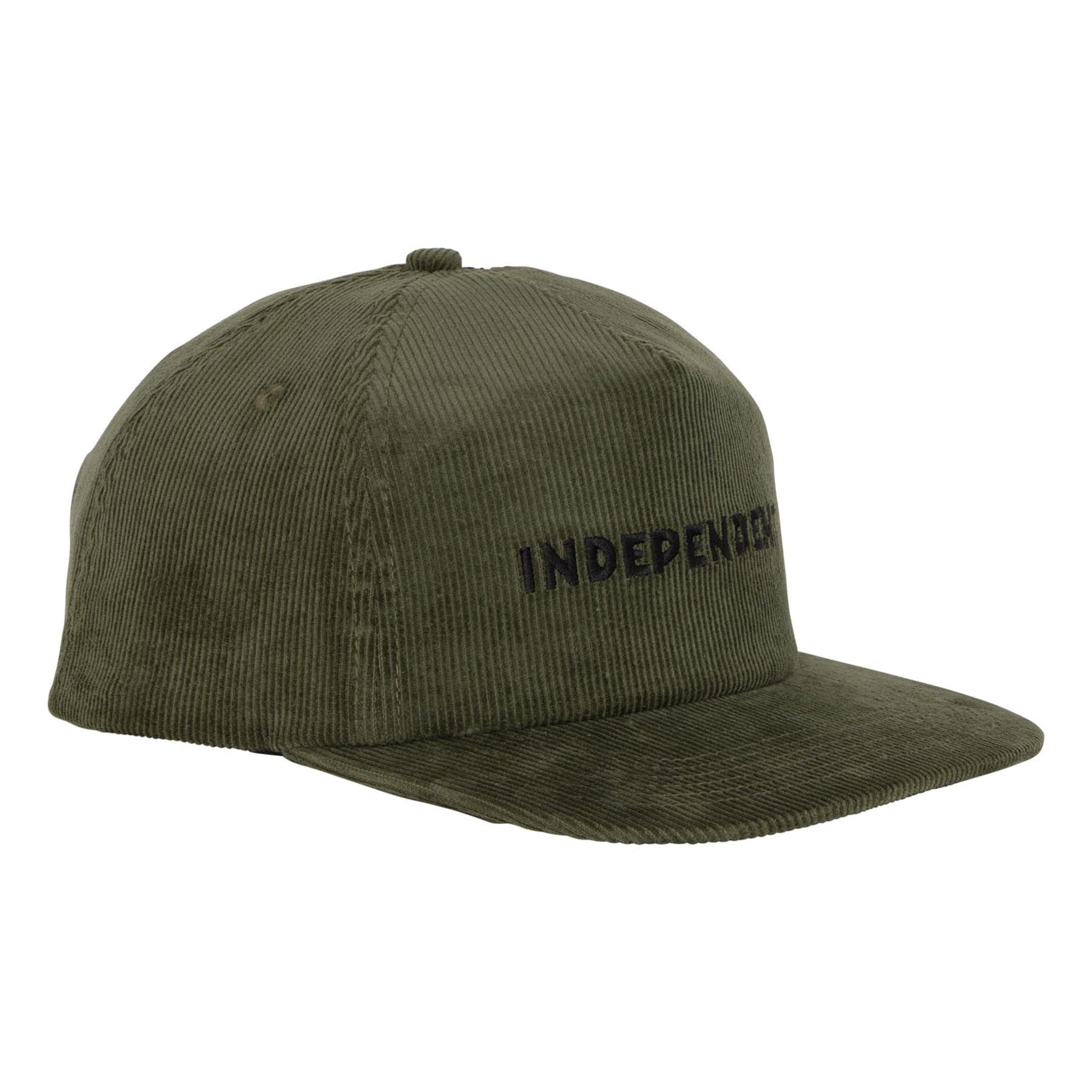 Independent Beacon Snapback Unstructured Mid Hat Olive OS Unisex - Invisible Board Shop