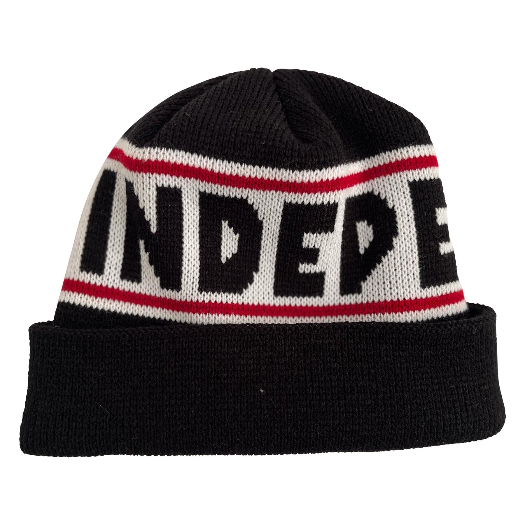 Independent Bar Logo Beanie Long Shoreman Beanie Black OS Unisex - Invisible Board Shop