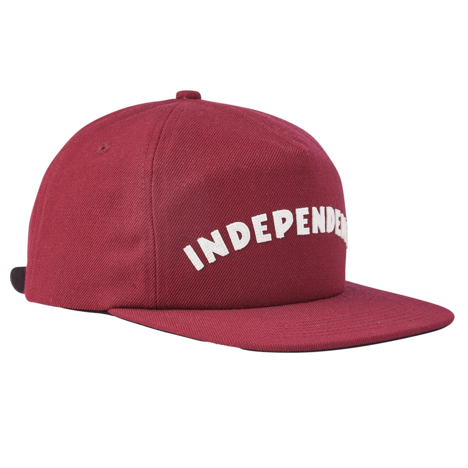 Independent Brigade Strapback Unstructured Mid Hat Cardinal OS Unisex - Invisible Board Shop