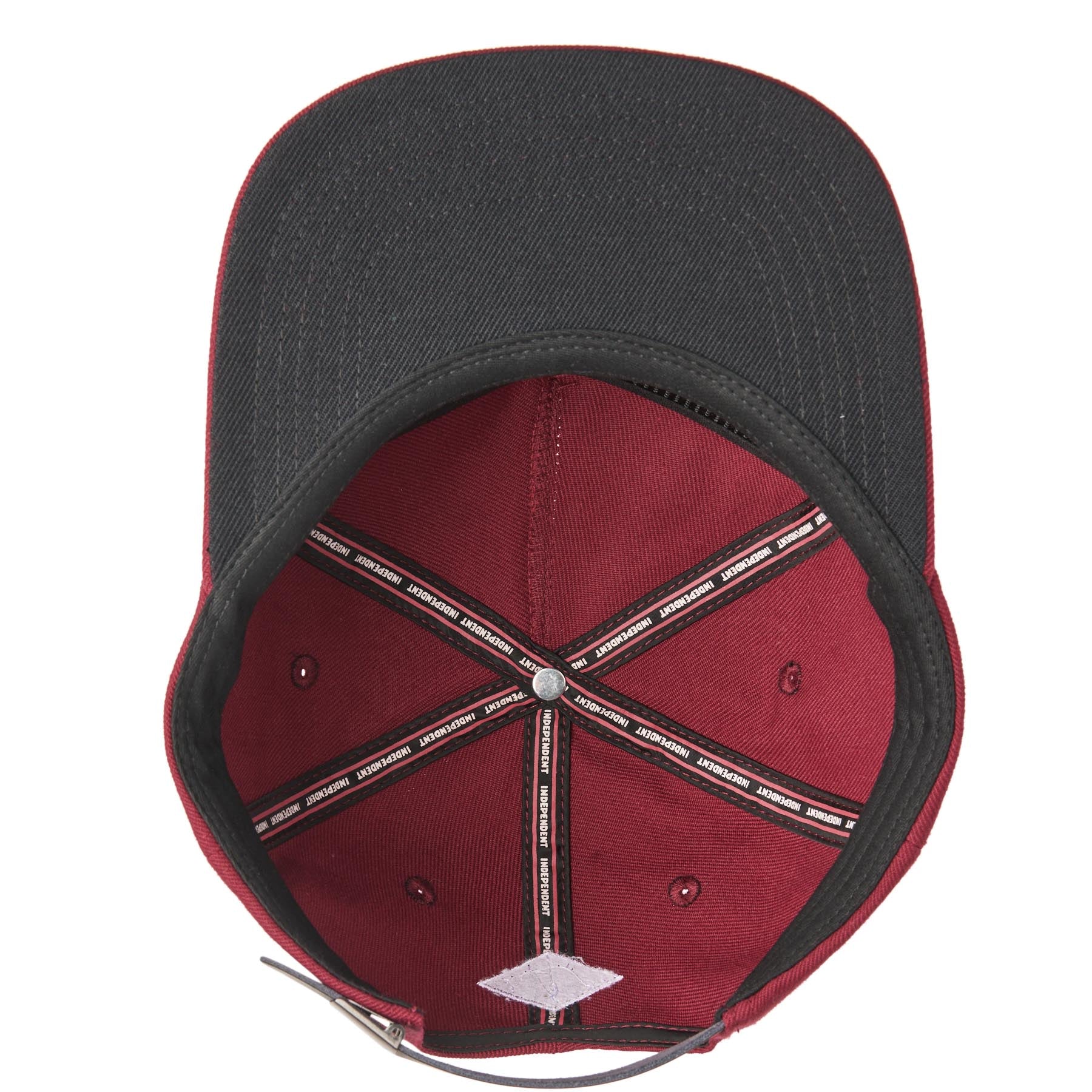 Independent Brigade Strapback Unstructured Mid Hat Cardinal OS Unisex - Invisible Board Shop