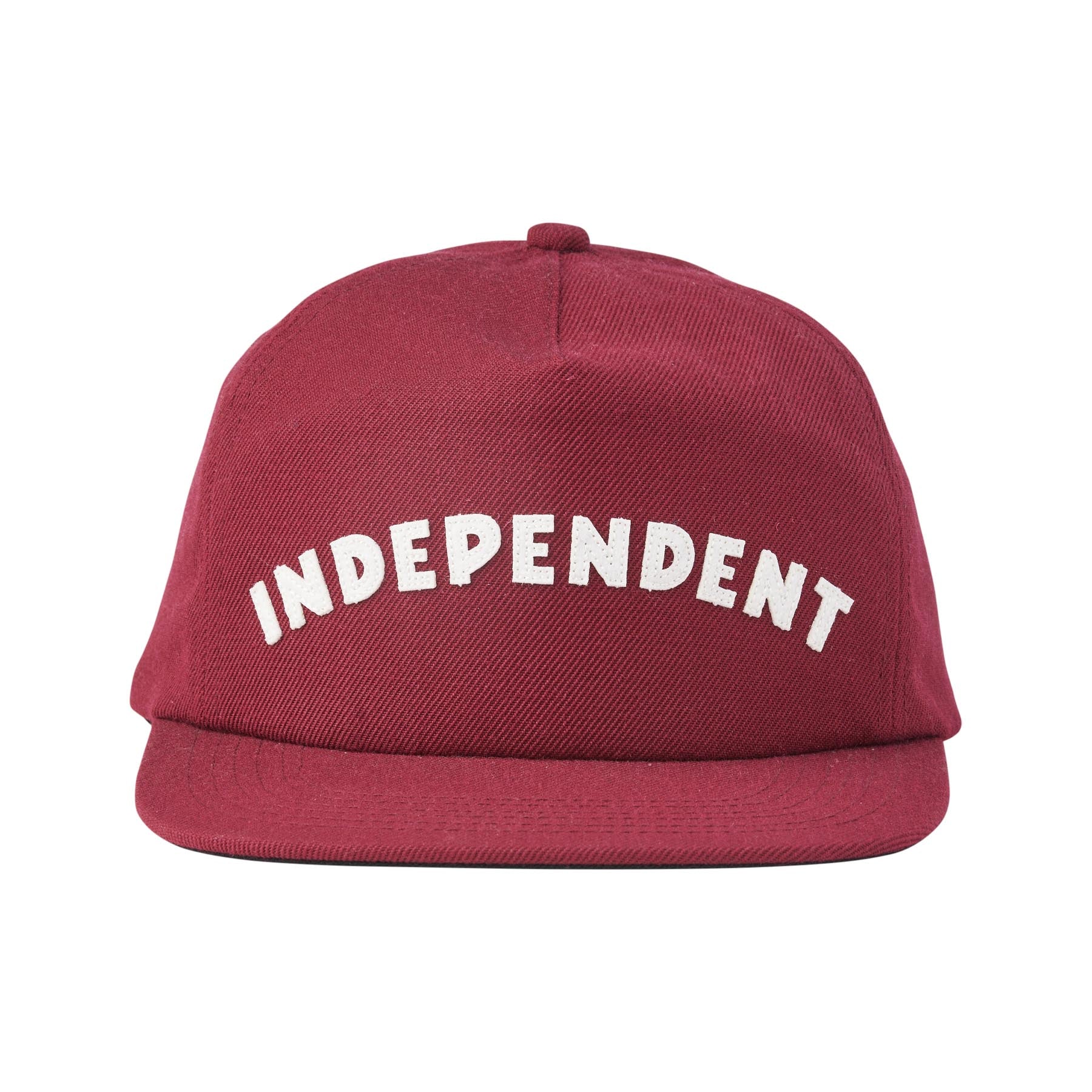 Independent Brigade Strapback Unstructured Mid Hat Cardinal OS Unisex - Invisible Board Shop