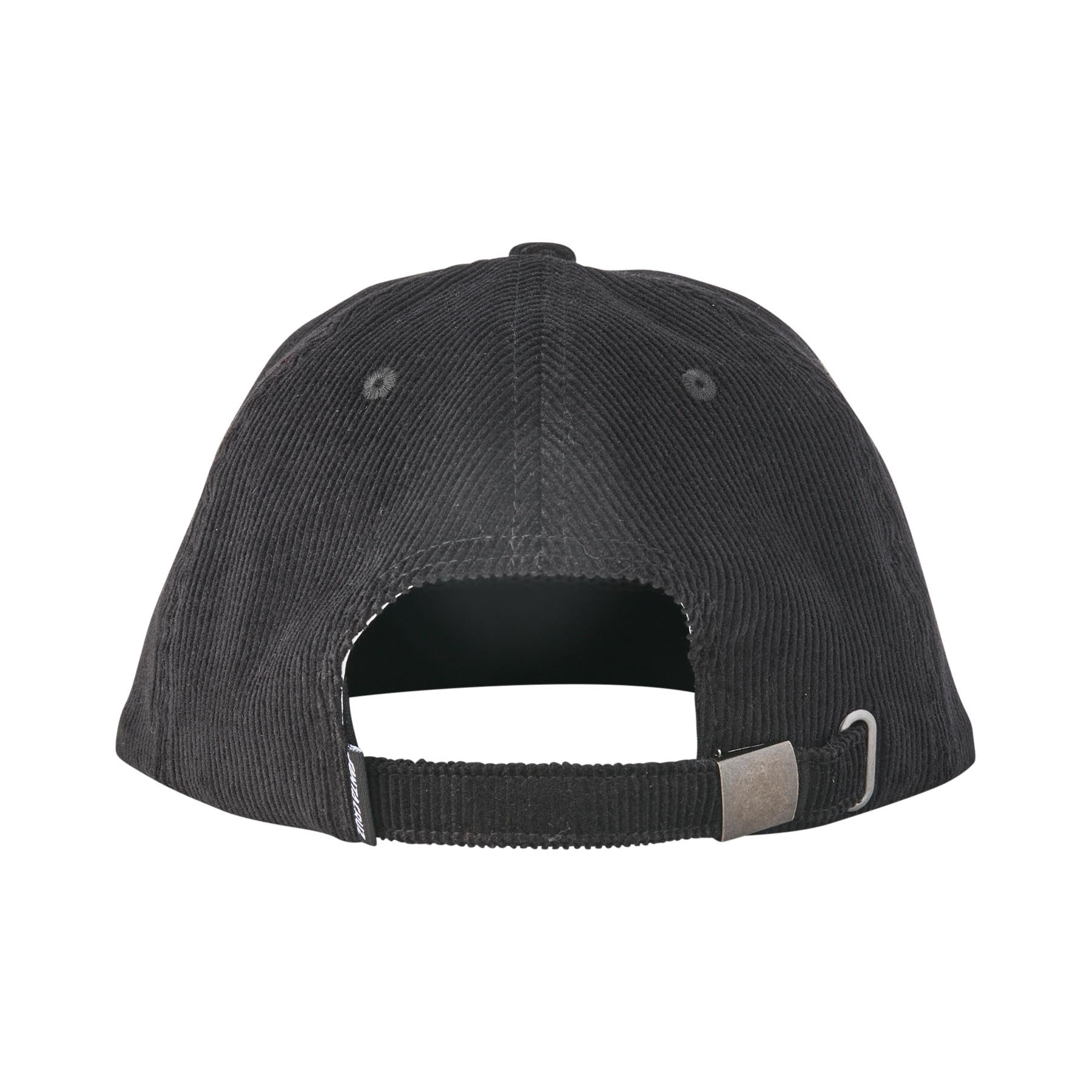 Santa Cruz Screaming Wave Strapback Unstructured Mid Hat Black OS Unisex - Invisible Board Shop