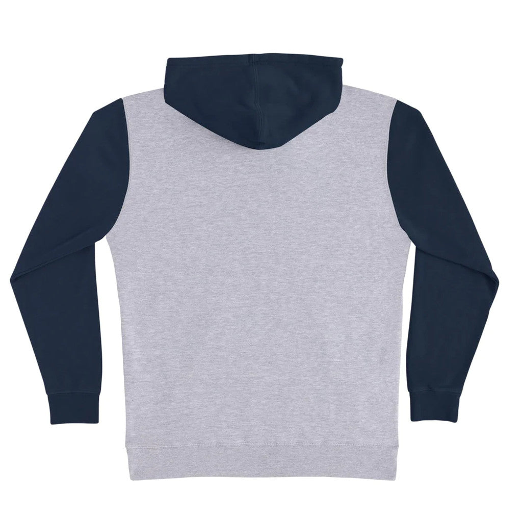 Independent Bar Logo Hoodie Grey Heather/Slate Blue - Invisible Board Shop