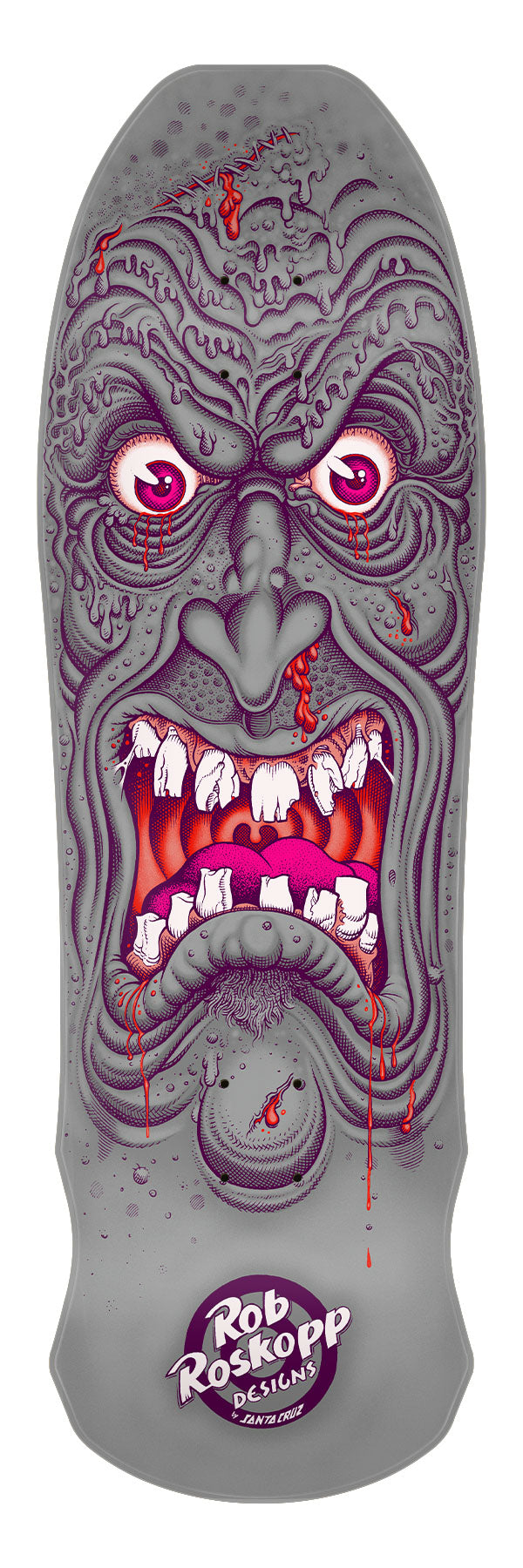 Santa Cruz Skateboard Deck Roskopp Face Florian Reissue 9.5in x 31in - Invisible Board Shop