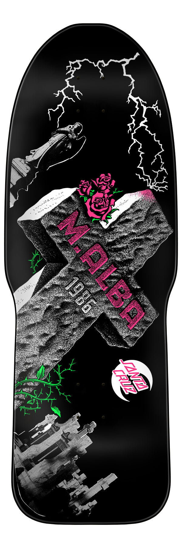 Santa Cruz Skateboard Deck Malba Tombstone Reissue 10.24in x 29.72in - Invisible Board Shop