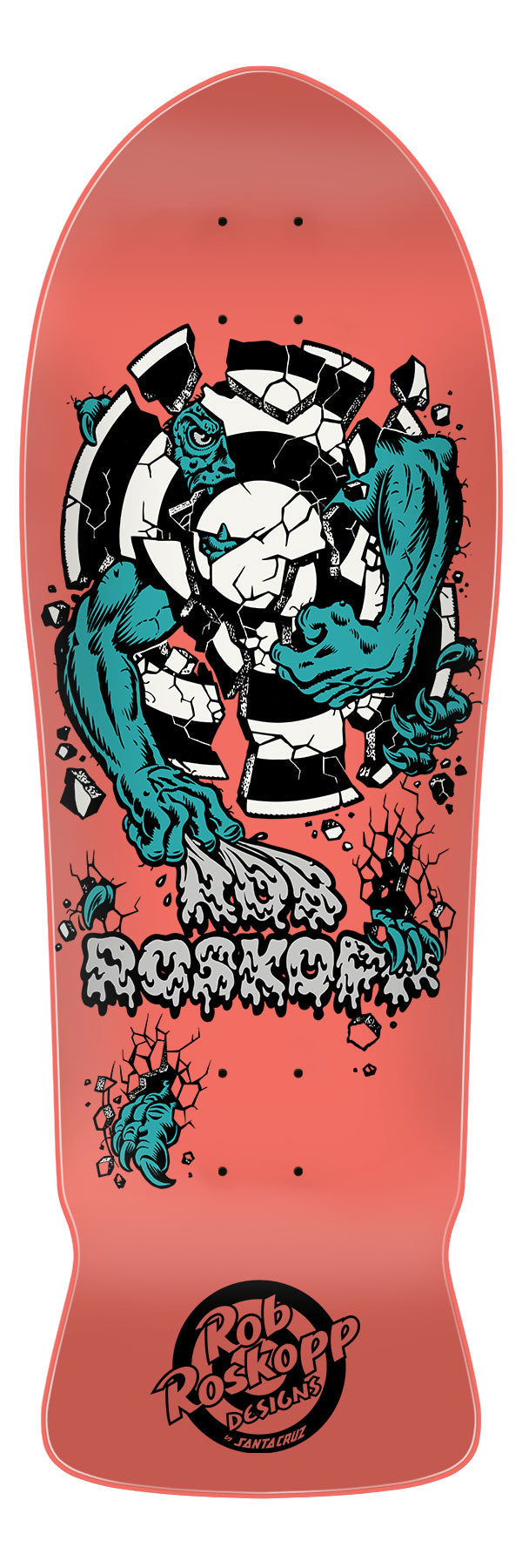 Roskopp Three Reissue 10.17in x 30.42in Santa Cruz Skateboard Deck - Invisible Board Shop
