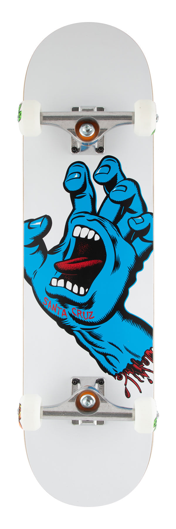 8.25in Screaming Hand Santa Cruz Premium Complete Skateboard - Invisible Board Shop