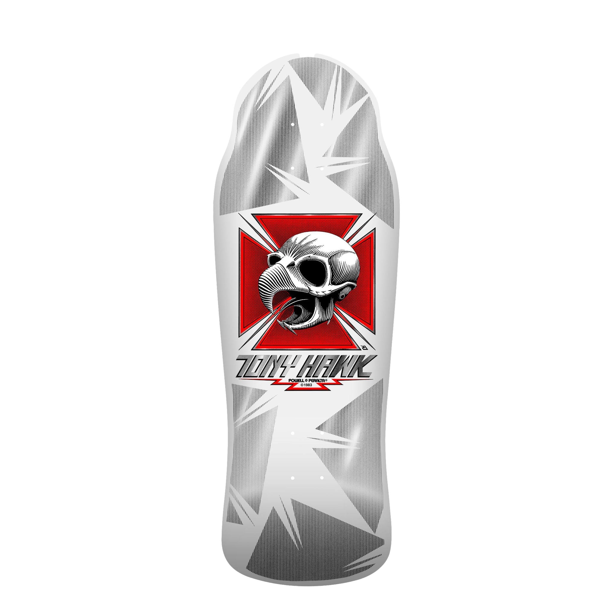 Powell Peralta Bones Brigade Tony Hawk White Series 17 10.38" Reissue Deck - Invisible Board Shop