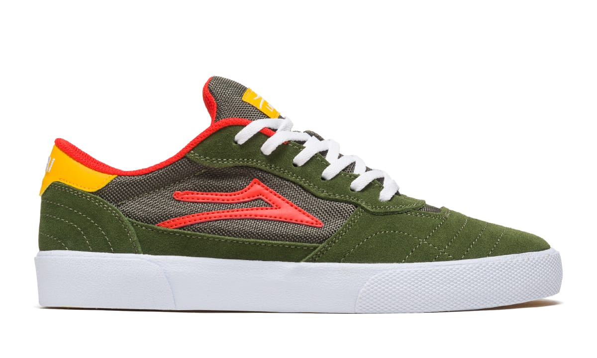 Lakai - Cambridge Olive/Yellow Suede Skateboard Shoes - Invisible Board Shop