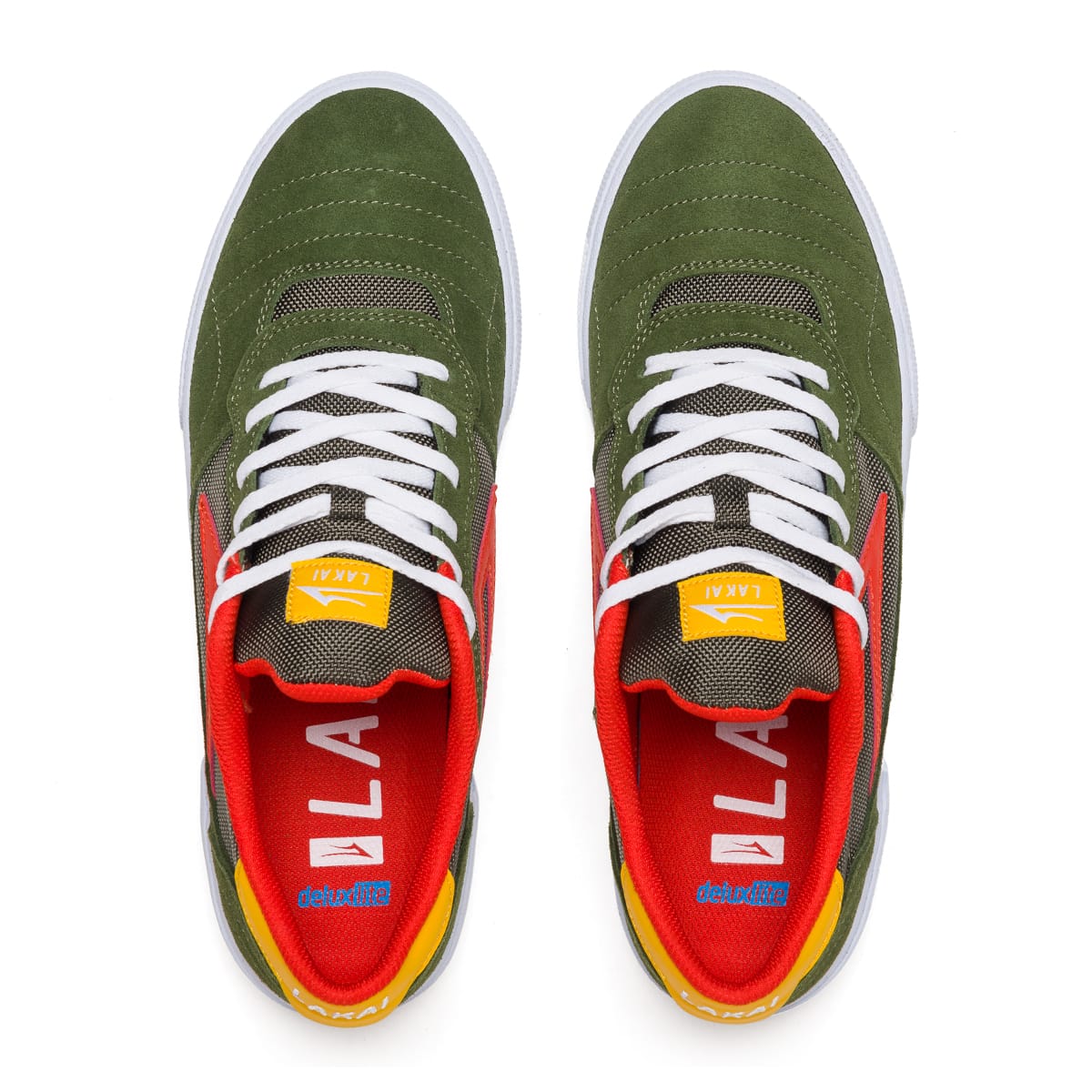 Lakai - Cambridge Olive/Yellow Suede Skateboard Shoes - Invisible Board Shop