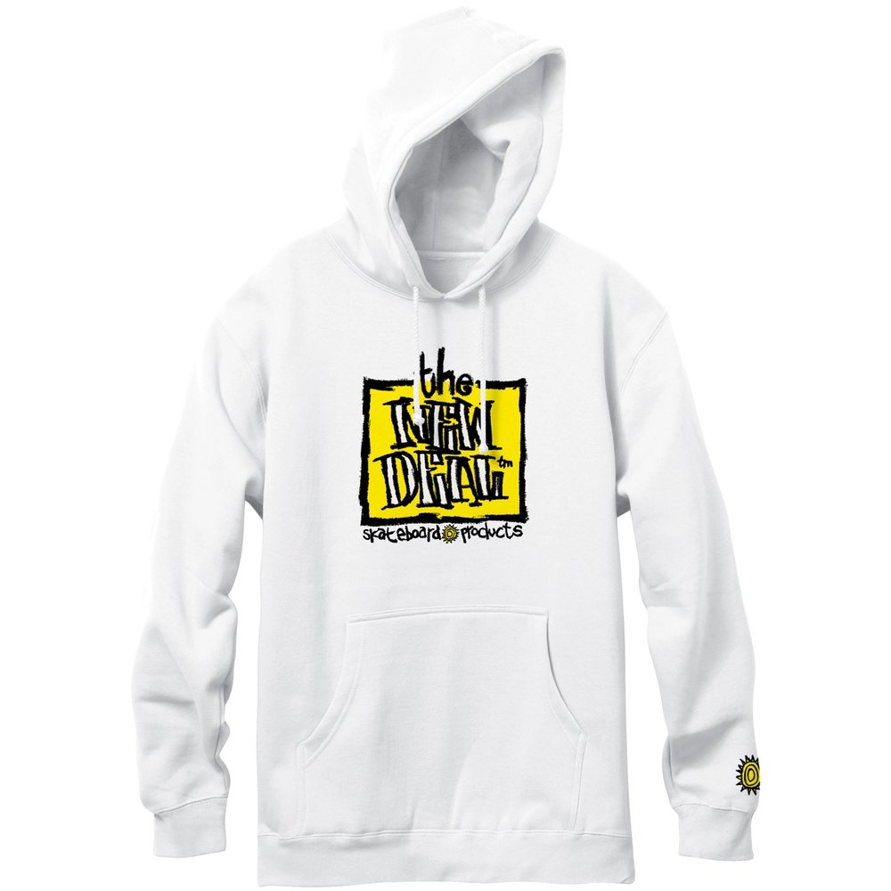 New Deal Original Napkin Logo Hooded Sweatshirt - Invisible Board Shop