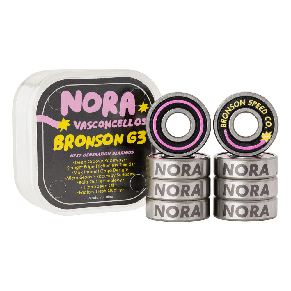 Bronson Nora Vasconcellos pro G3 bearings - Invisible Board Shop