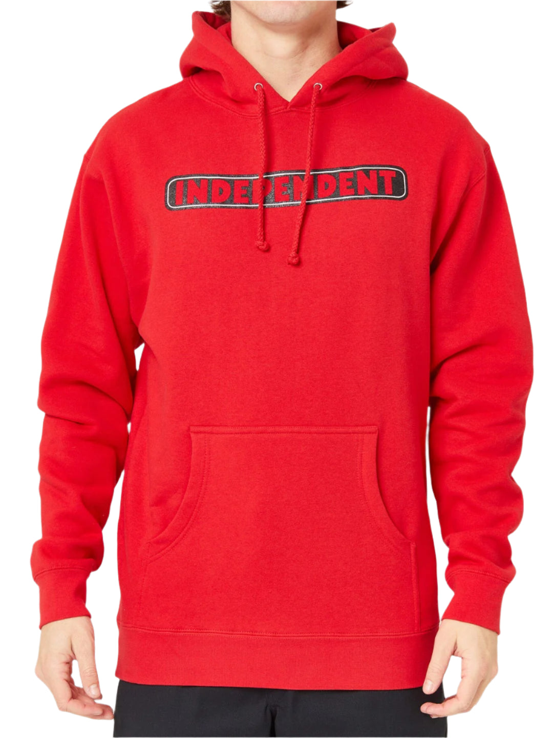 Independent Bar Logo Hoodie Red - Invisible Board Shop