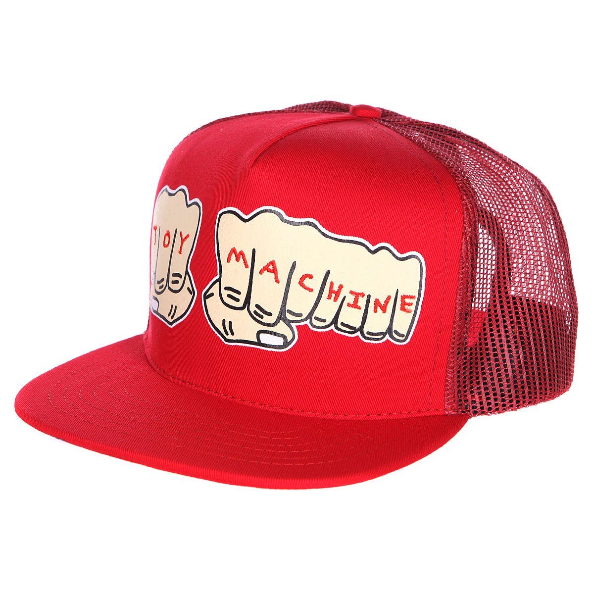 Toy Machine Fists Hat - Red - Invisible Board Shop
