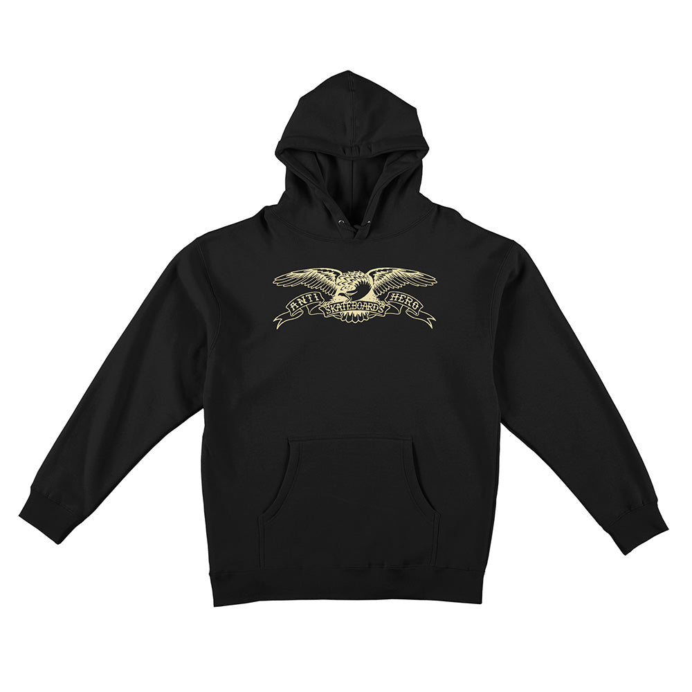 Anti-Hero Basic Eagle Black Hoodie - Invisible Board Shop