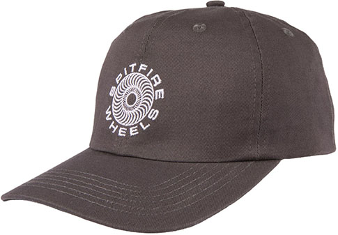 Spitfire Classic 87 Swirl Strapback Hat Dark Grey - Invisible Board Shop