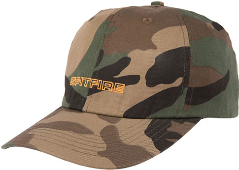 Spitfire Classic 87 Strapback Hat Camo/Orange - Invisible Board Shop