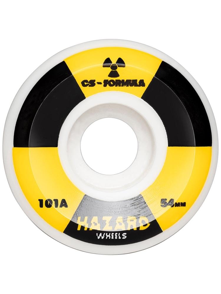 Hazard Radio Active CS Conical White Skateboard Wheels - Invisible Board Shop