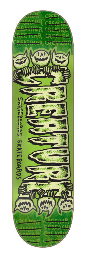 Creature Skateboard Deck Psycho Logo 7 Ply Birch Lg 8.25" - Invisible Board Shop