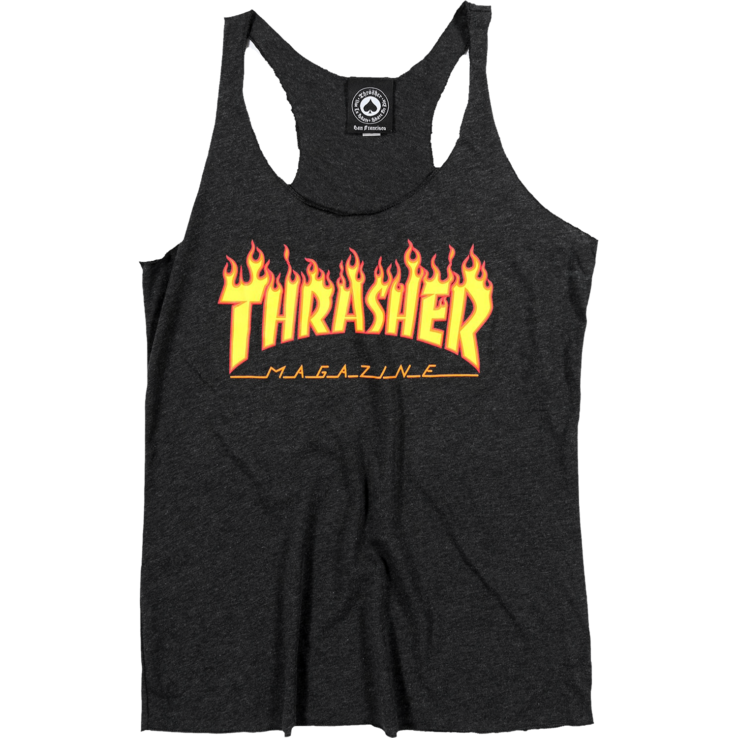 THRASHER GIRLS FLAMES RACERBACK TANK - Invisible Board Shop