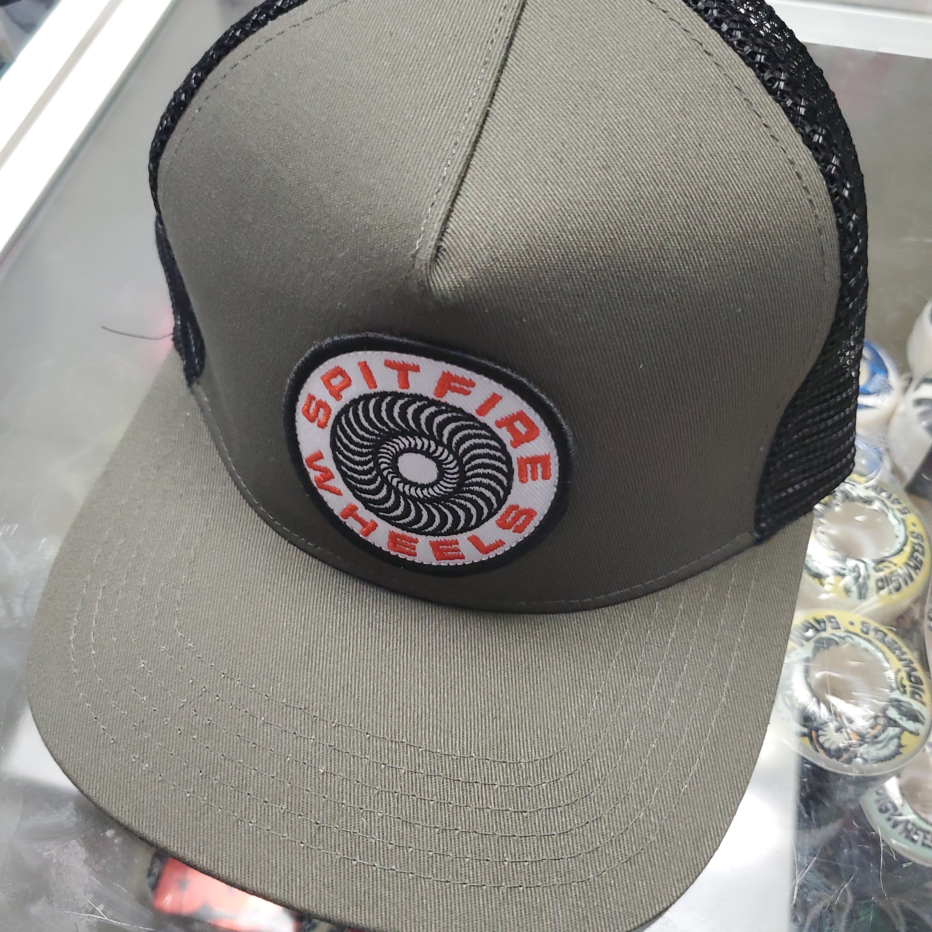 Spitfire Skateboard Hat Classic 87 Swirl patch Charcoal / Black - Invisible Board Shop