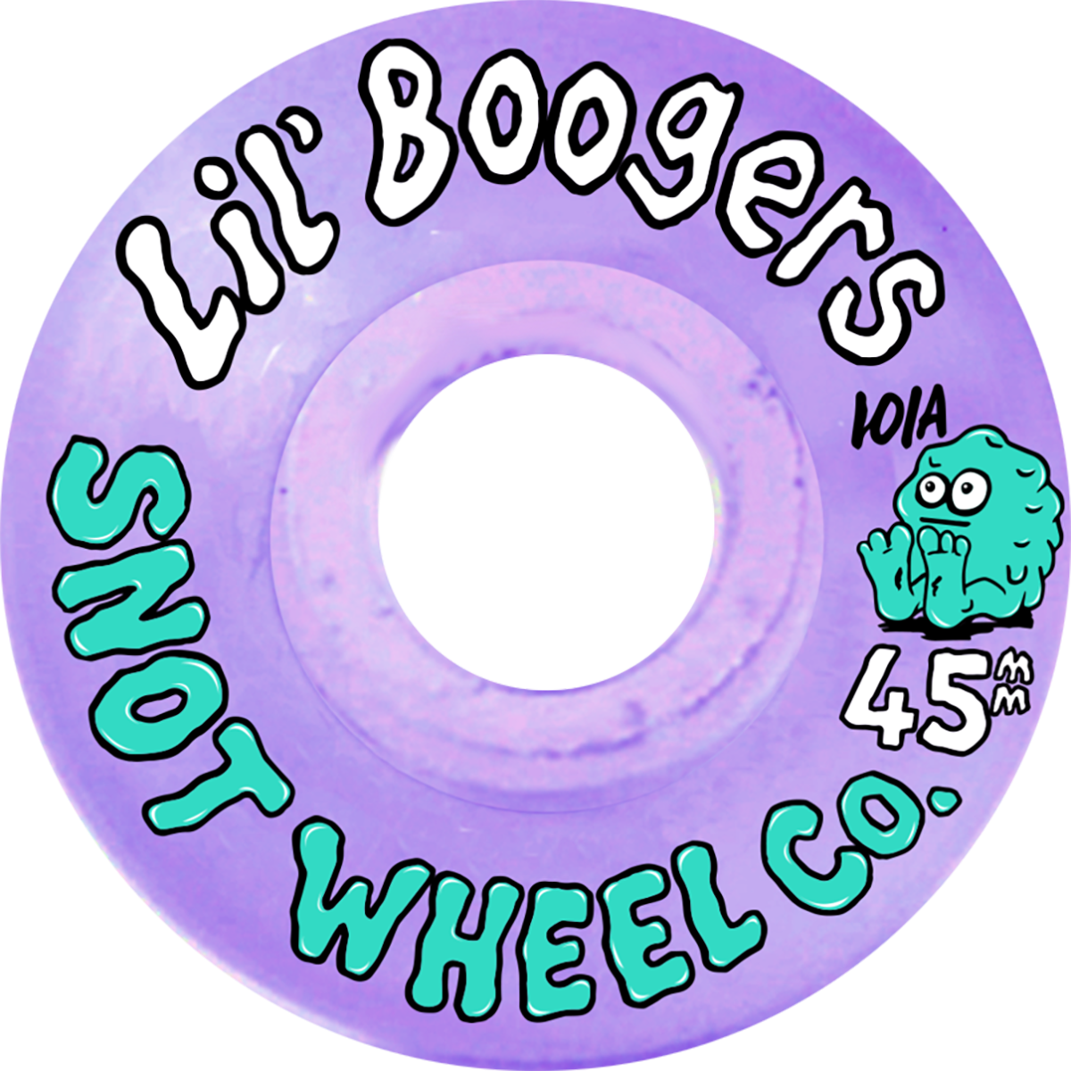 Snot Lil Boogers Skateboard Wheels 45MM 101A Clear Purple - Invisible Board Shop
