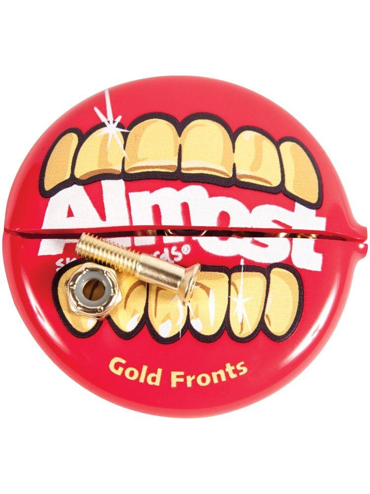 Almost Gold Nuts & Bolts In Your Mouth 2 Skateboard Hardware - Invisible Board Shop