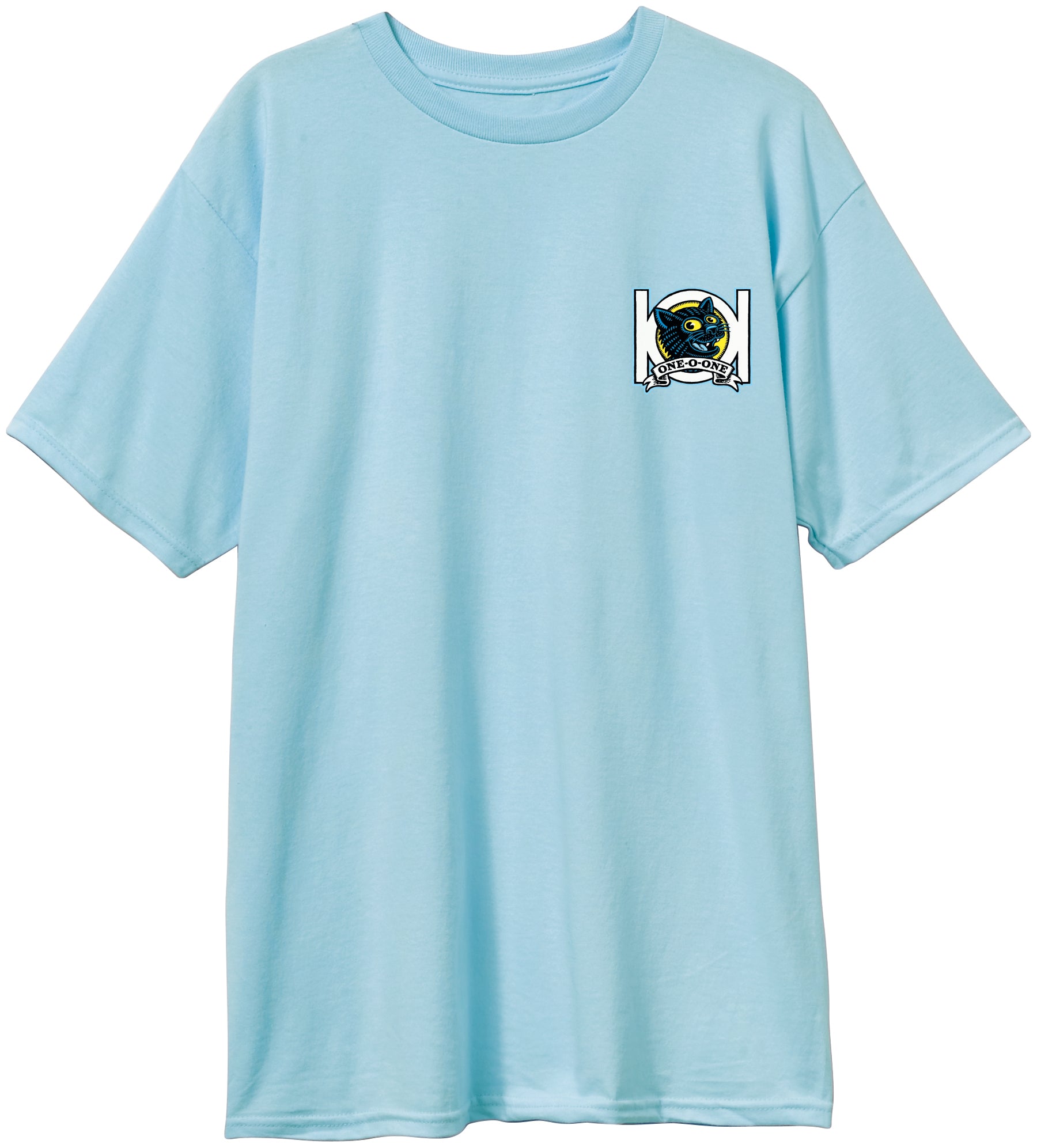 Heritage 101 Natas Panther T-Shirt - Powder Blue - Invisible Board Shop