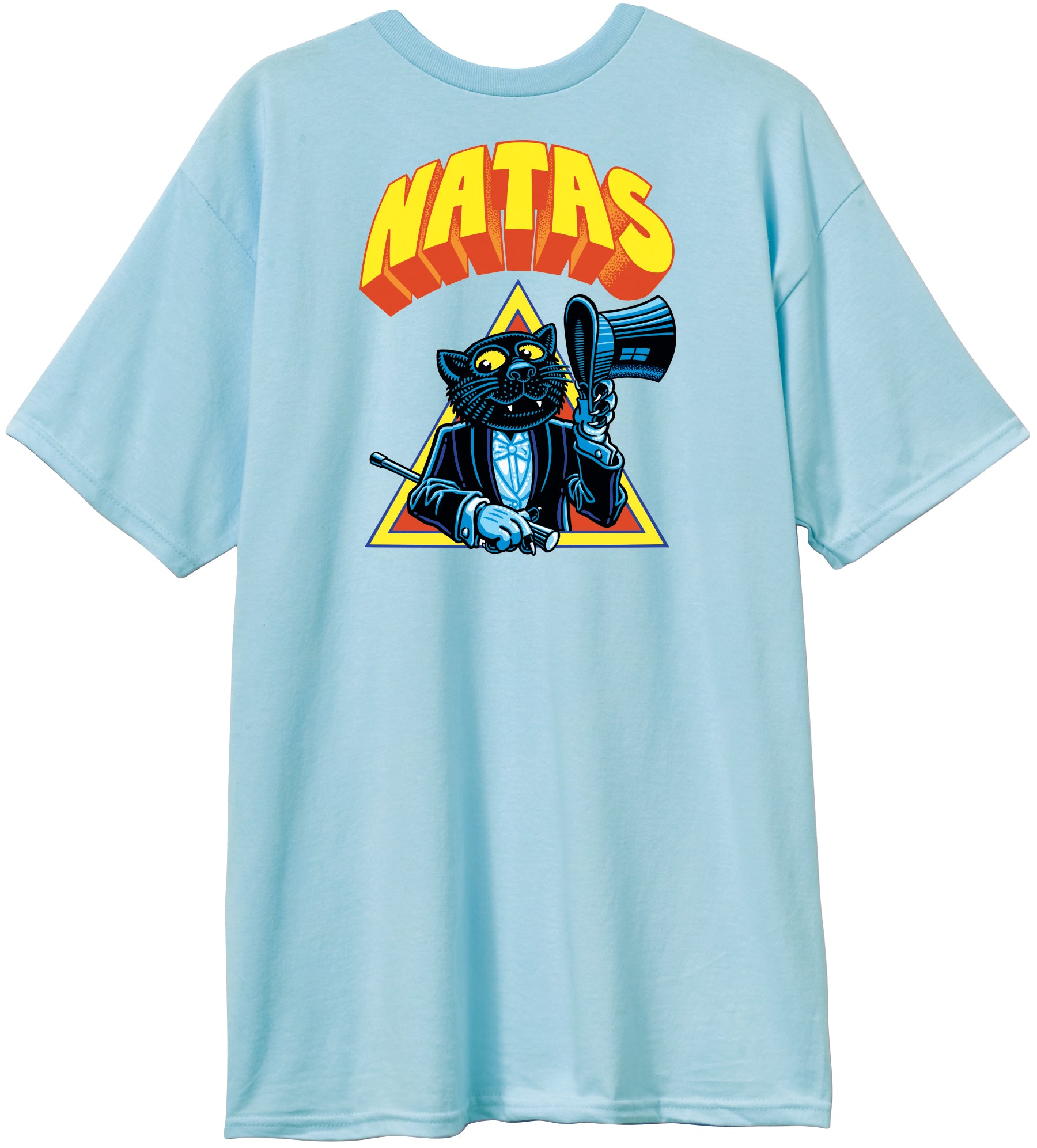 Heritage 101 Natas Panther T-Shirt - Powder Blue - Invisible Board Shop