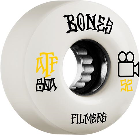 Bones ATF Filmers 80a White - Invisible Board Shop