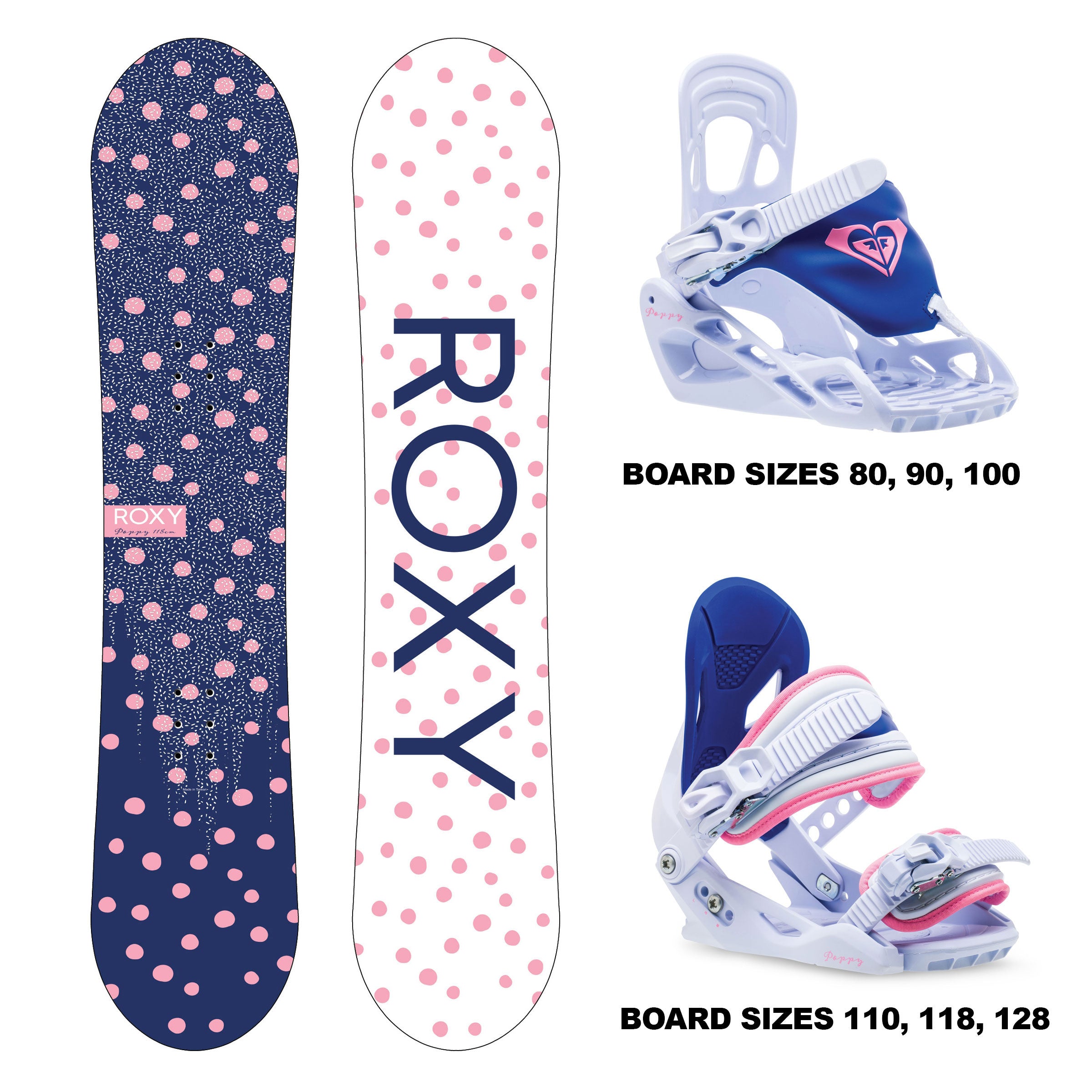 Roxy Poppy Snowboard Package - Invisible Board Shop
