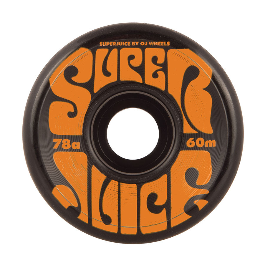 OJ Mini Super Juice Black 78a 60mm Skateboard Wheels - Invisible Board Shop