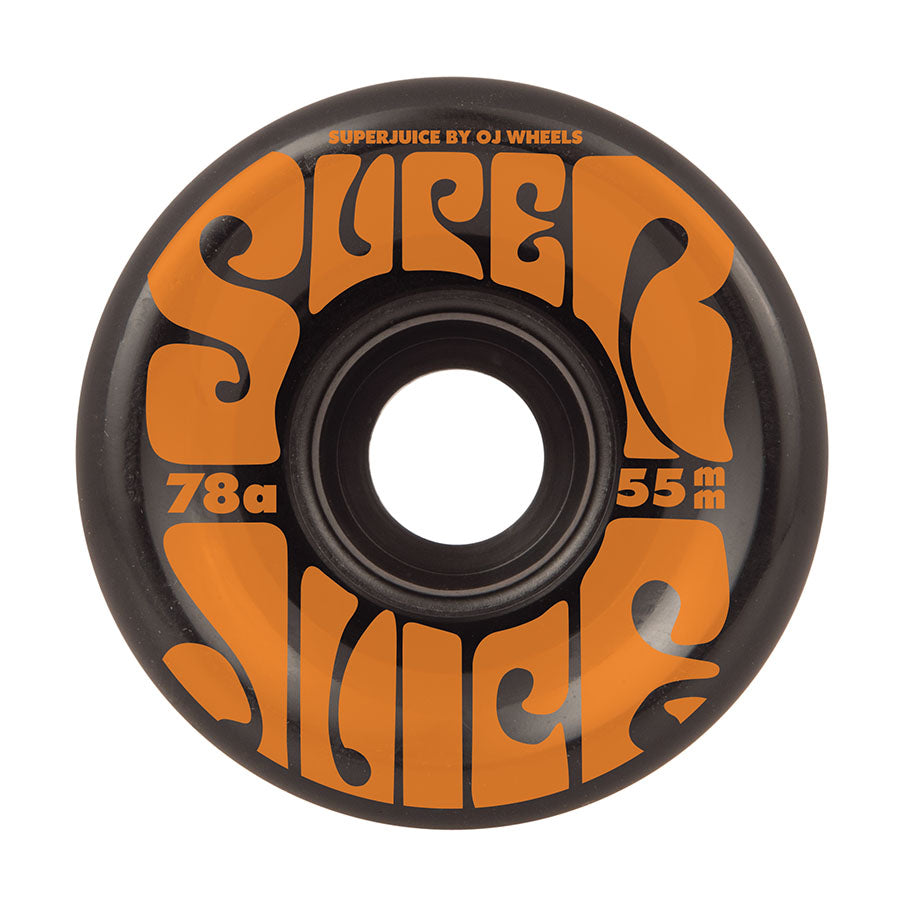 OJ Mini Super Juice Black 78a 55mm Skateboard Wheels - Invisible Board Shop