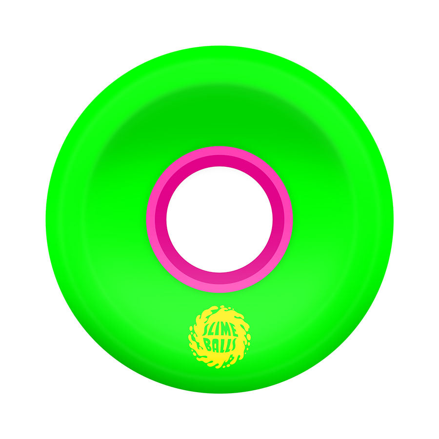 Santa Cruz Mini OG Slime Balls 54.5MM 78A Green/Pink - Invisible Board Shop