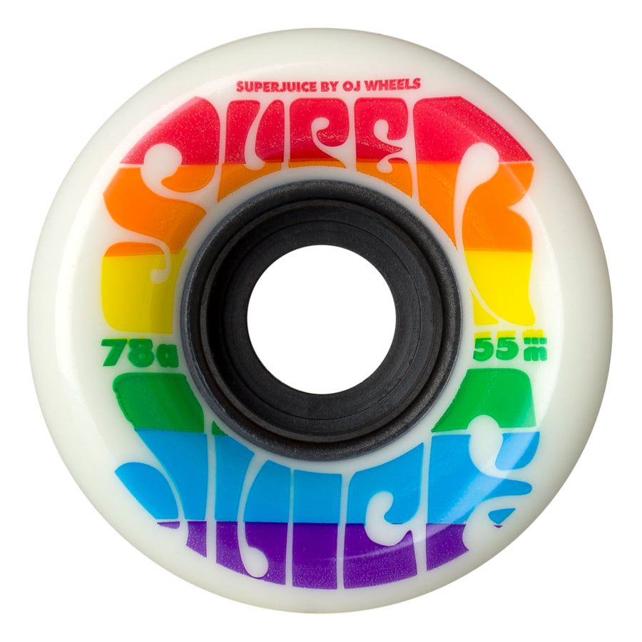 OJ Mini Super Juice Rainbow 78a 55mm Skateboard Wheels - Invisible Board Shop