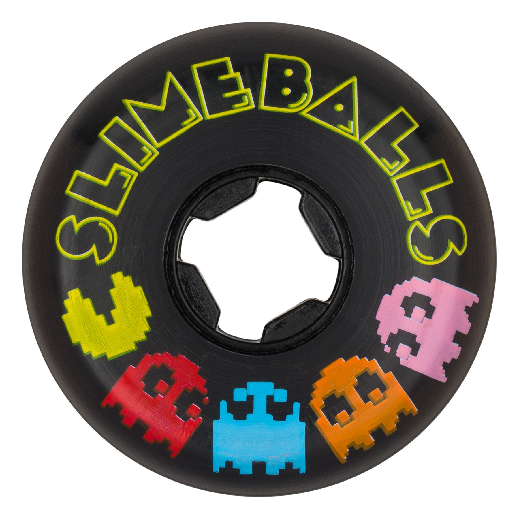 Slime Balls Skateboard Wheels PAC-MAN Vomit Mini Black 97a 54mm - Invisible Board Shop