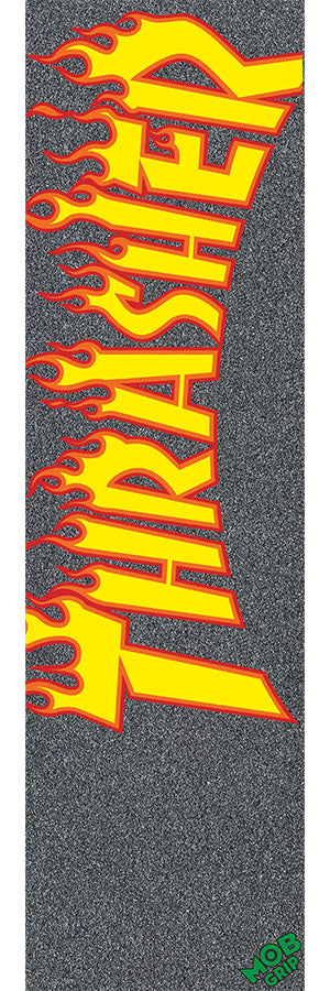 Thrasher Flame MOB Griptape 9" x 33" - Invisible Board Shop