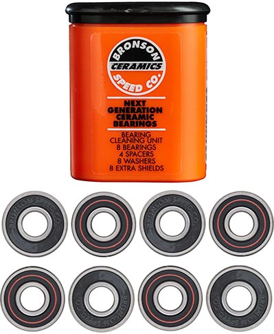 Ceramic Bronson Speed Co. Skateboard Bearings - Invisible Board Shop