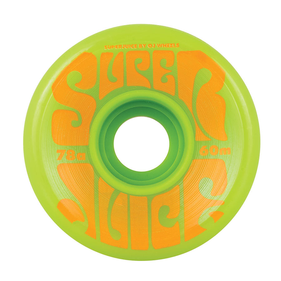 OJ Skateboard Wheels Super Juice Green 78a 60mm - Invisible Board Shop