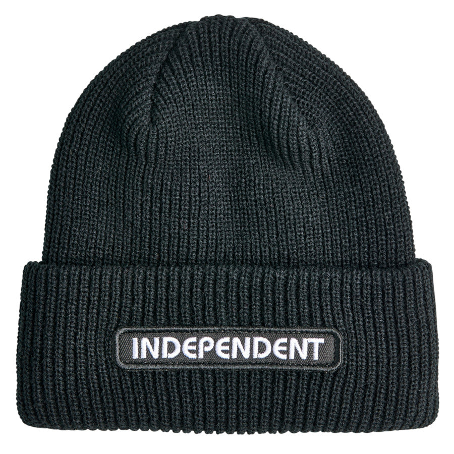 Independent B/C Groundwork Beanie Long Shoreman Hat Black OS Unisex - Invisible Board Shop