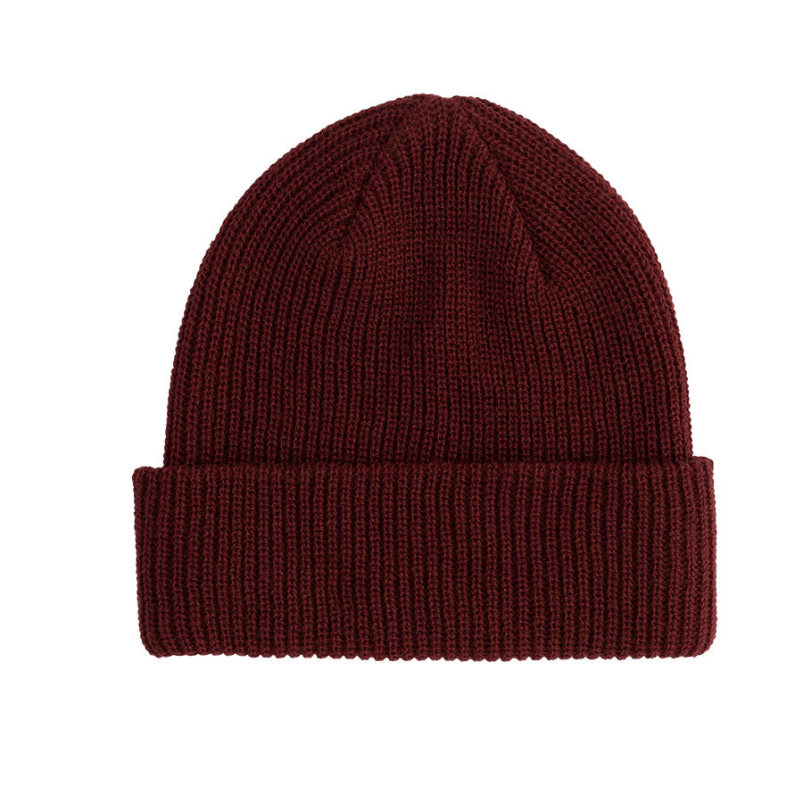 Independent B/C Groundwork Beanie Long Shoreman Hat Burgundy OS Unisex - Invisible Board Shop