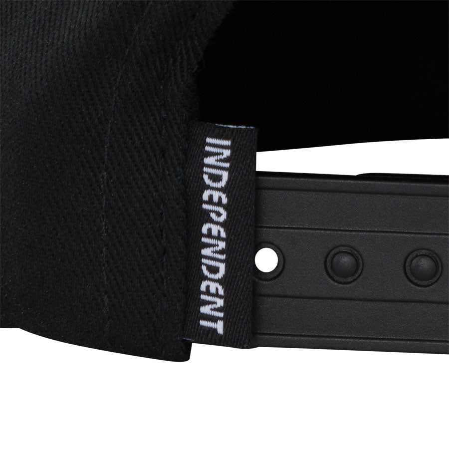 Independent B/C Groundwork Snapback Mid Profile Hat Black OS Unisex - Invisible Board Shop