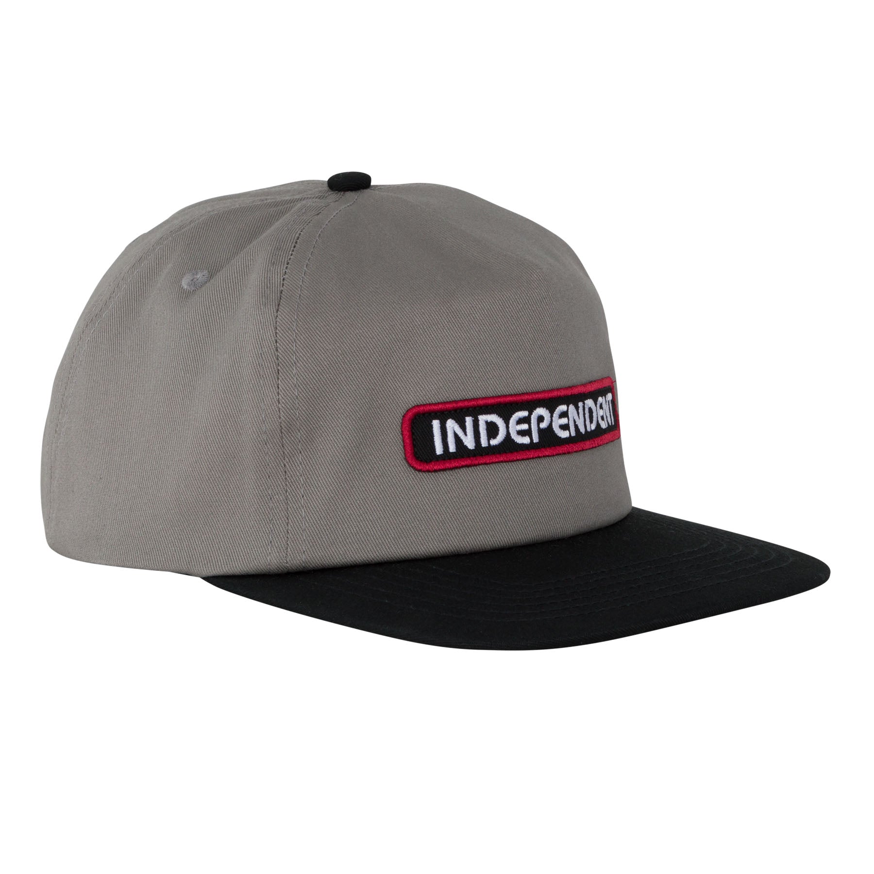 Independent B/C Groundwork Snapback Mid Profile Hat Gray/Black OS Unisex - Invisible Board Shop