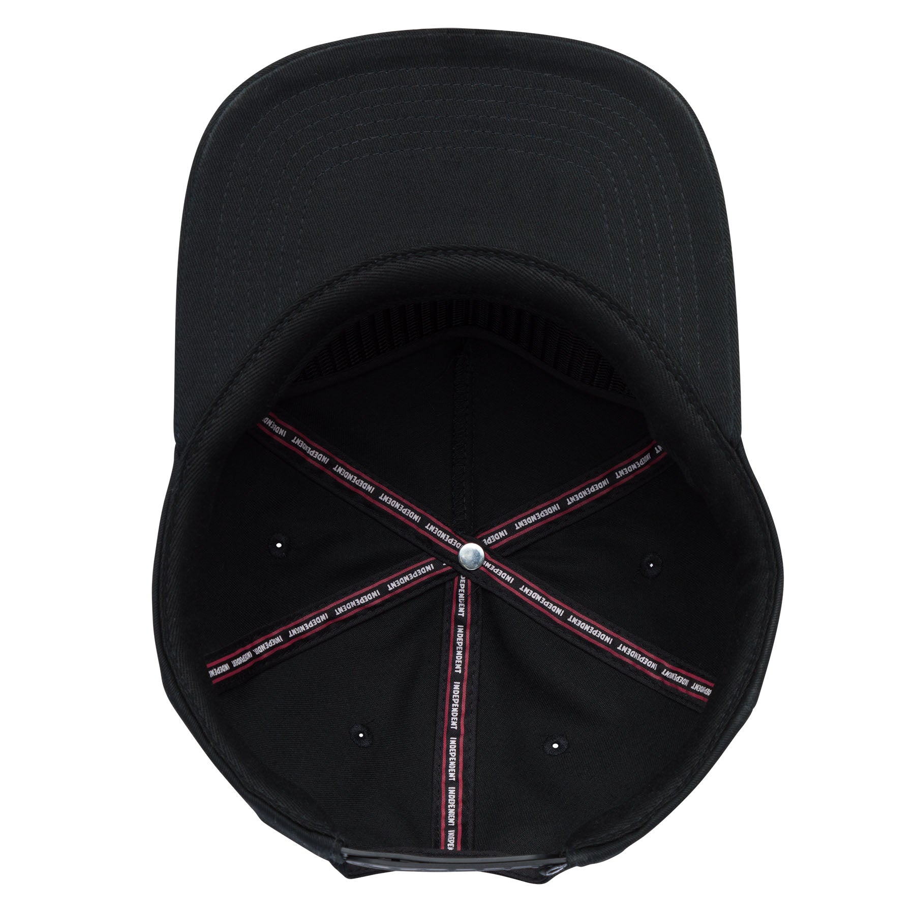 Independent Baseplate Snapback Mid Profile Hat Black OS Unisex - Invisible Board Shop