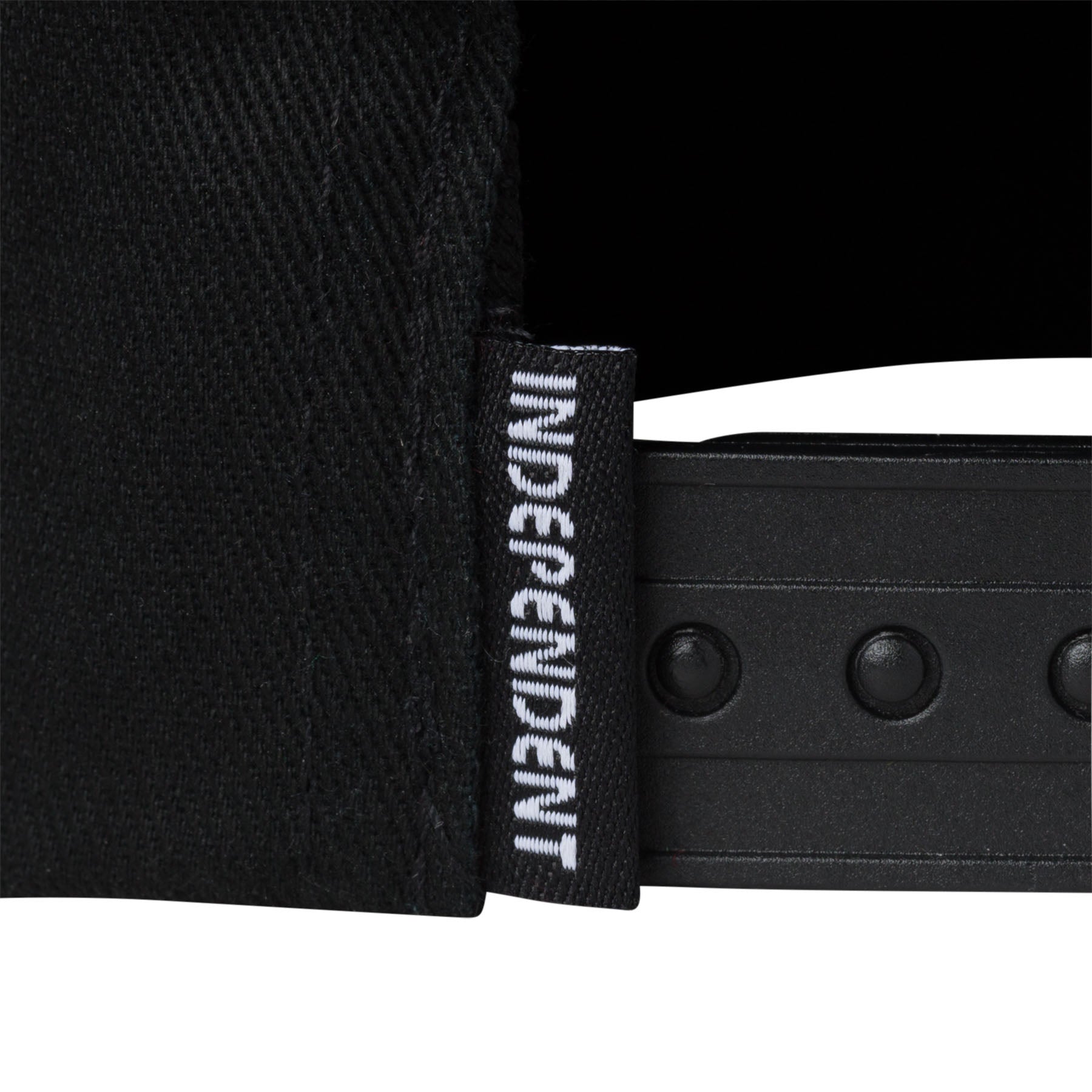 Independent Baseplate Snapback Mid Profile Hat Black OS Unisex - Invisible Board Shop